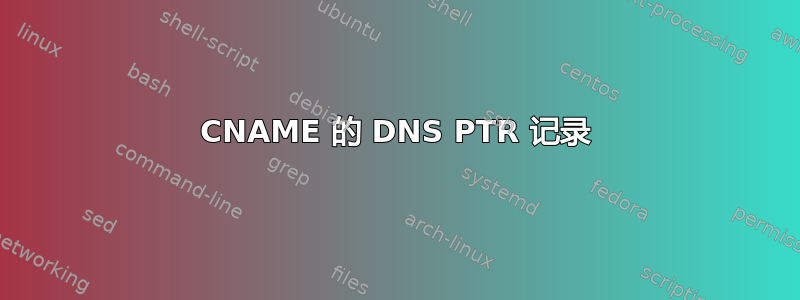 CNAME 的 DNS PTR 记录