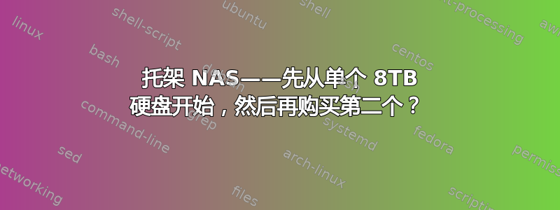 2 托架 NAS——先从单个 8TB 硬盘开始，然后再购买第二个？