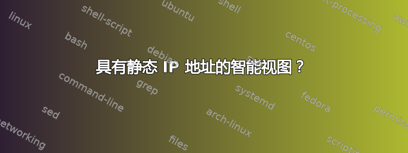 具有静态 IP 地址的智能视图？