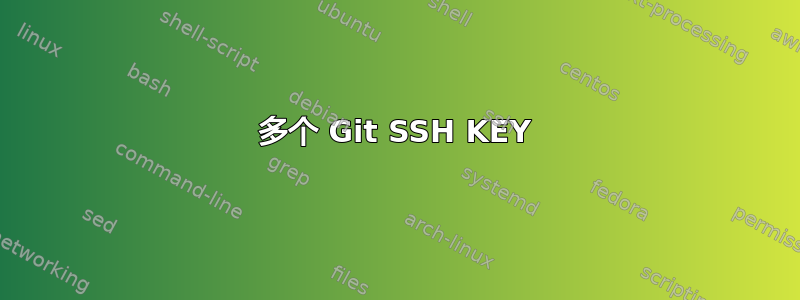 多个 Git SSH KEY