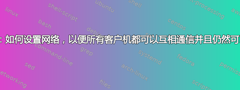 Virtualbox：如何设置网络，以便所有客户机都可以互相通信并且仍然可以被主机访问