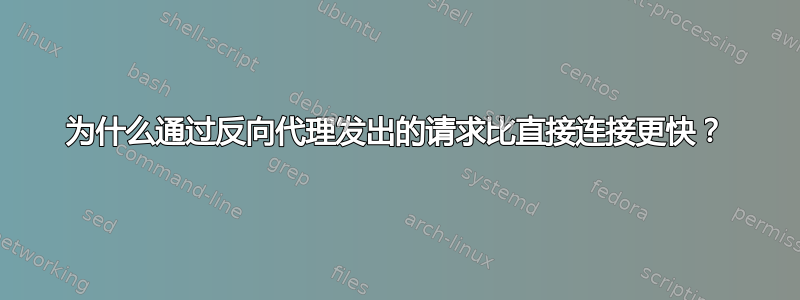 为什么通过反向代理发出的请求比直接连接更快？