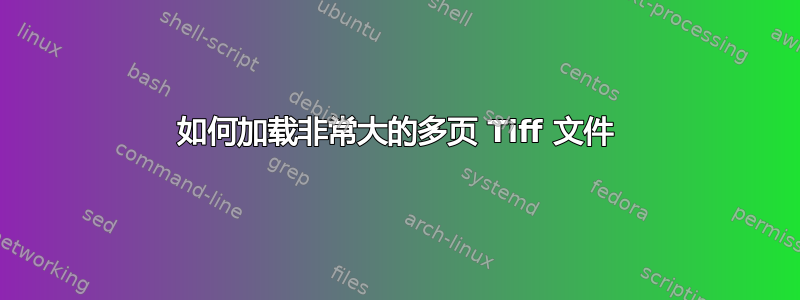 如何加载非常大的多页 Tiff 文件