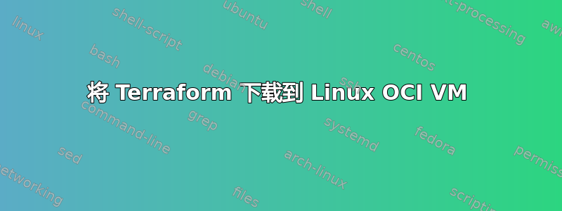 将 Terraform 下载到 Linux OCI VM