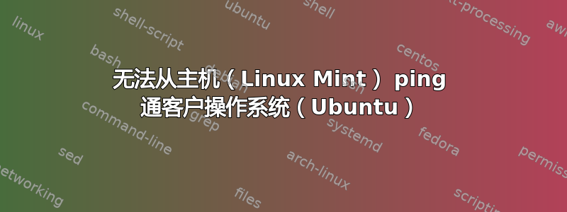 无法从主机（Linux Mint） ping 通客户操作系统（Ubuntu）