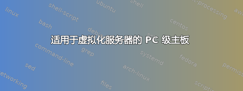 适用于虚拟化服务器的 PC 级主板