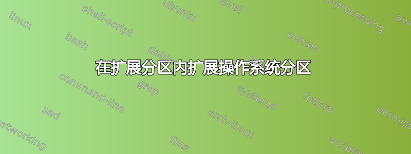 在扩展分区内扩展操作系统分区