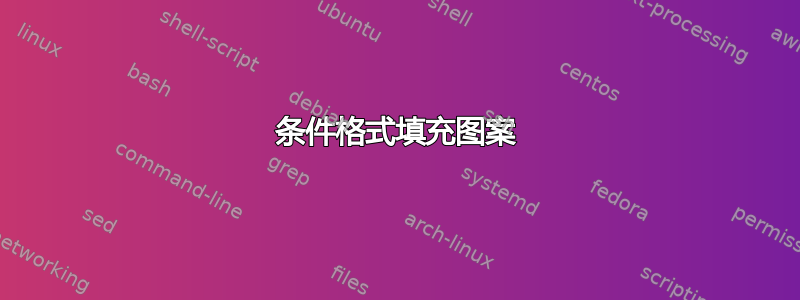 条件格式填充图案