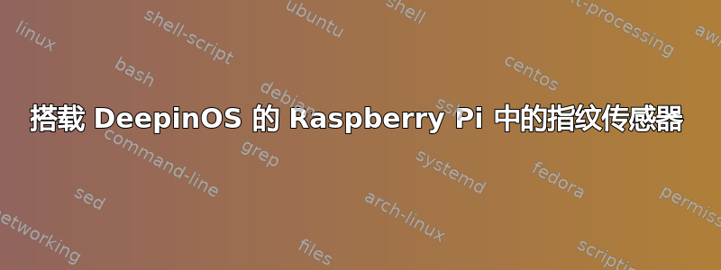 搭载 DeepinOS 的 Raspberry Pi 中的指纹传感器