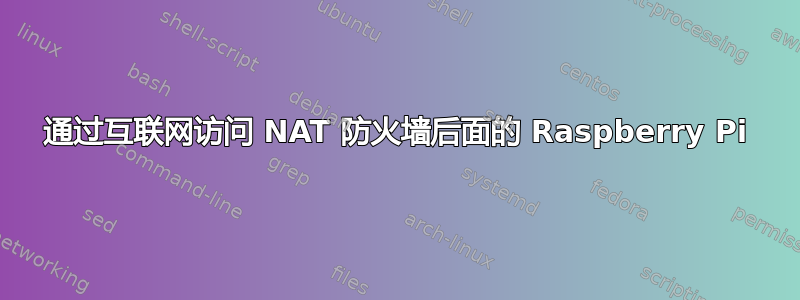 通过互联网访问 NAT 防火墙后面的 Raspberry Pi