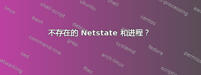 不存在的 Netstate 和进程？