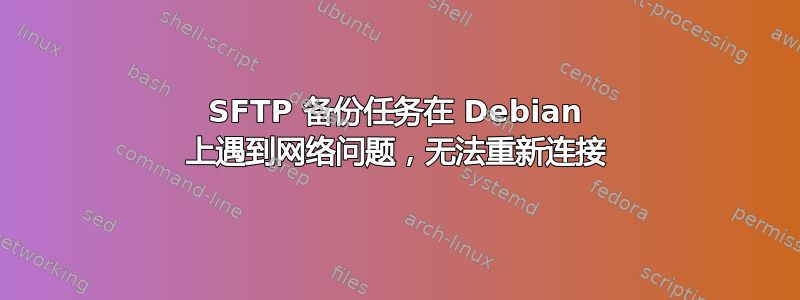 SFTP 备份任务在 Debian 上遇到网络问题，无法重新连接