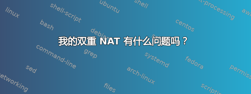 我的双重 NAT 有什么问题吗？