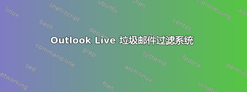 Outlook Live 垃圾邮件过滤系统