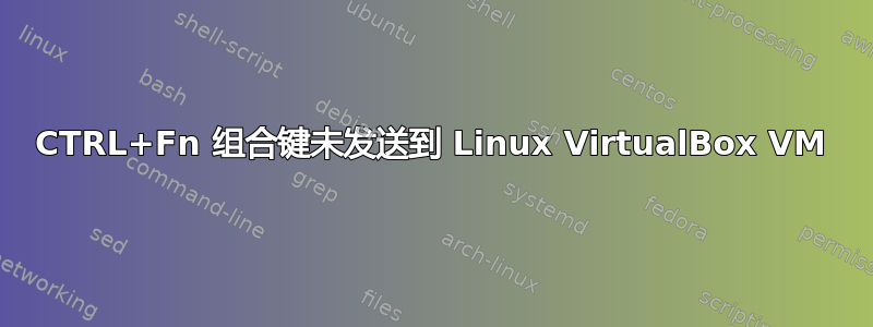 CTRL+Fn 组合键未发送到 Linux VirtualBox VM