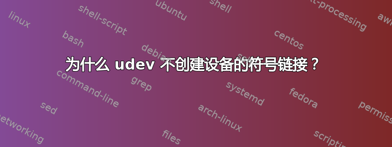 为什么 udev 不创建设备的符号链接？