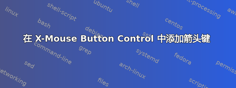 在 X-Mouse Button Control 中添加箭头键