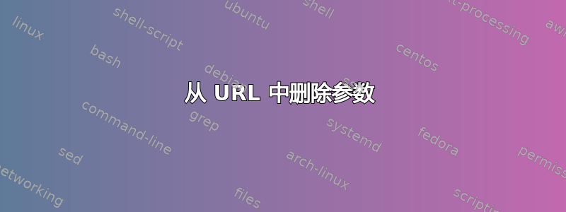 从 URL 中删除参数