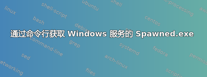 通过命令行获取 Windows 服务的 Spawned.exe