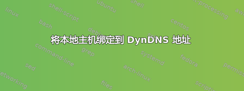 将本地主机绑定到 DynDNS 地址