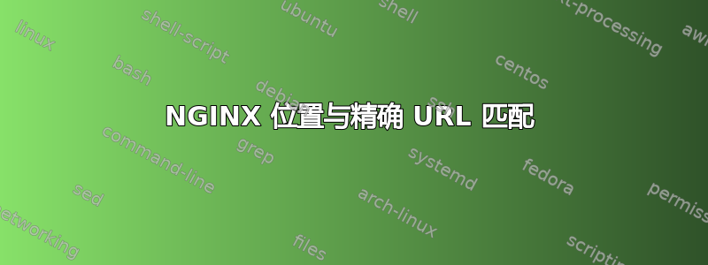 NGINX 位置与精确 URL 匹配