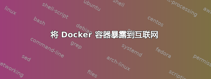 将 Docker 容器暴露到互联网