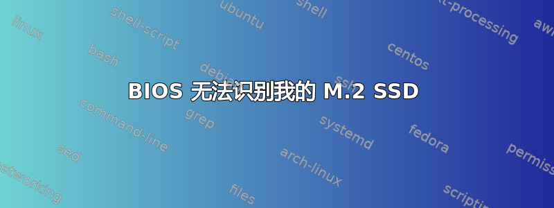 BIOS 无法识别我的 M.2 SSD