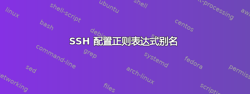 SSH 配置正则表达式别名