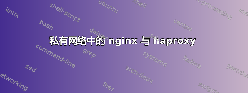 私有网络中的 nginx 与 haproxy