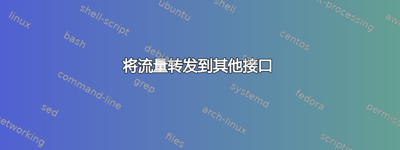 将流量转发到其他接口