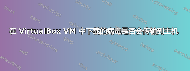 在 VirtualBox VM 中下载的病毒是否会传输到主机