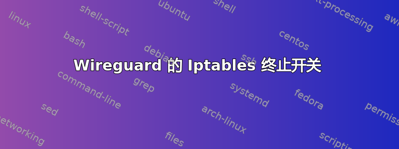 Wireguard 的 Iptables 终止开关