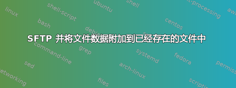 SFTP 并将文件数据附加到已经存在的文件中