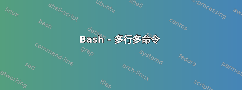 Bash - 多行多命令