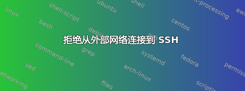 拒绝从外部网络连接到 SSH