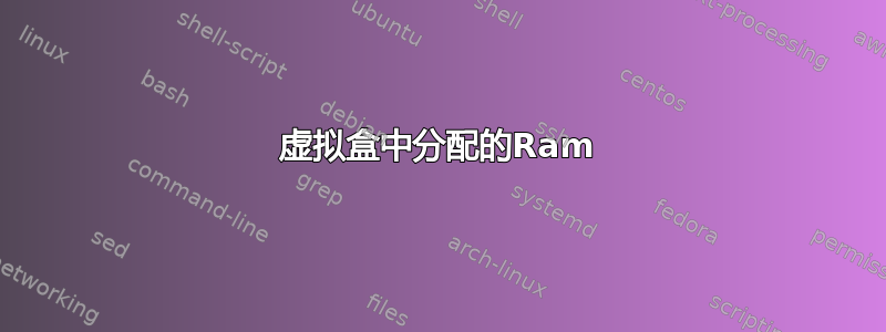 虚拟盒中分配的Ram