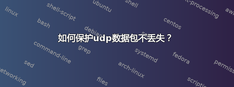 如何保护udp数据包不丢失？