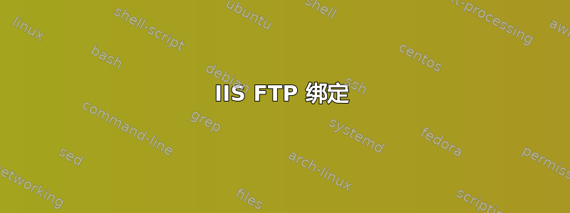 IIS FTP 绑定