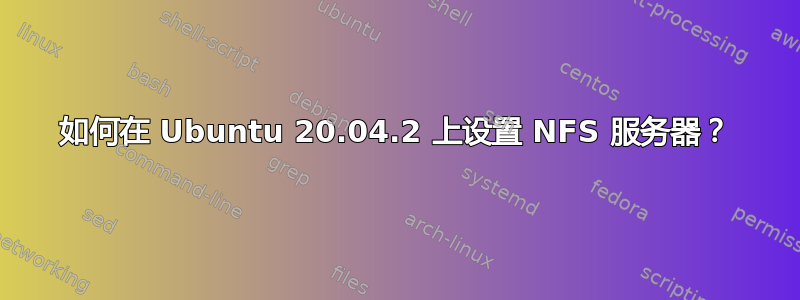 如何在 Ubuntu 20.04.2 上设置 NFS 服务器？