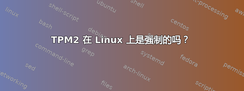 TPM2 在 Linux 上是强制的吗？