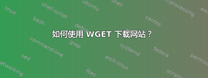 如何使用 WGET 下载网站？