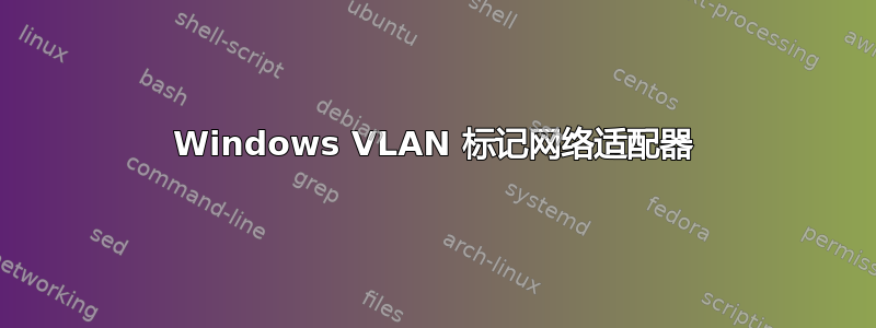 Windows VLAN 标记网络适配器