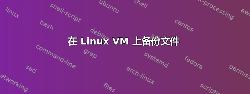 在 Linux VM 上备份文件