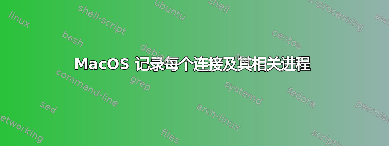 MacOS 记录每个连接及其相关进程