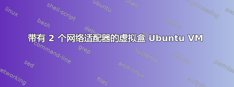 带有 2 个网络适配器的虚拟盒 Ubuntu VM