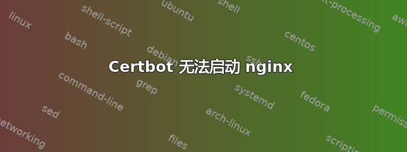 Certbot 无法启动 nginx