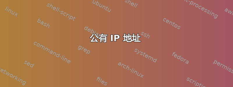 公有 IP 地址