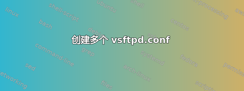 创建多个 vsftpd.conf