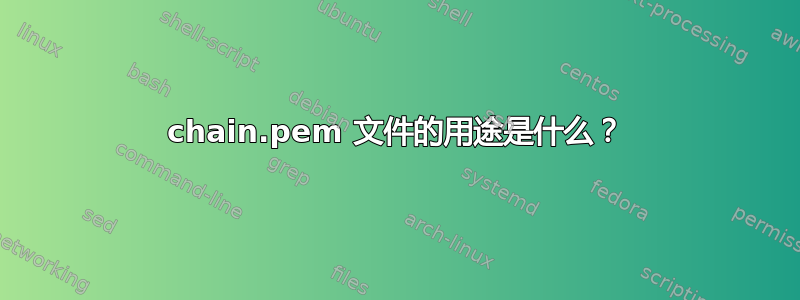 chain.pem 文件的用途是什么？