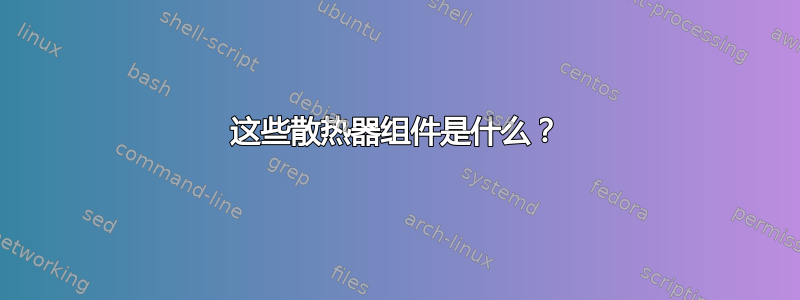 这些散热器组件是什么？